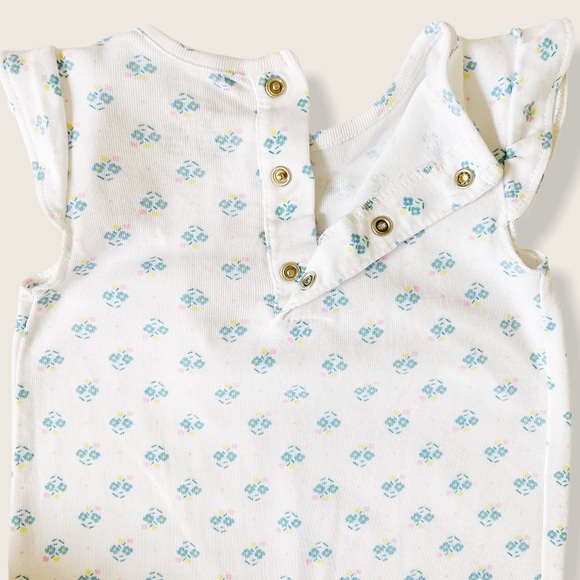 Carter’s 12M Short Sleeve Floral Print Romper - Picture 5 of 7